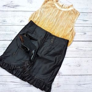 NWOT Solitaire faux leather skirt